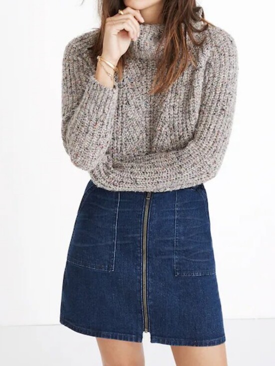 Madewell Dresses & Skirts - Madewell Denim Utility Zip Skirt